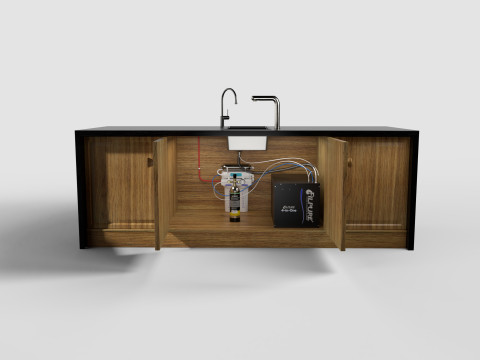 KITCHEN COUNTER AND FILTER Model 3D