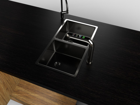 KITCHEN COUNTER AND FILTER Model 3D