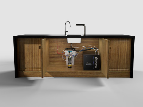KITCHEN COUNTER AND FILTER Model 3D
