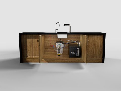 KITCHEN COUNTER AND FILTER Model 3D