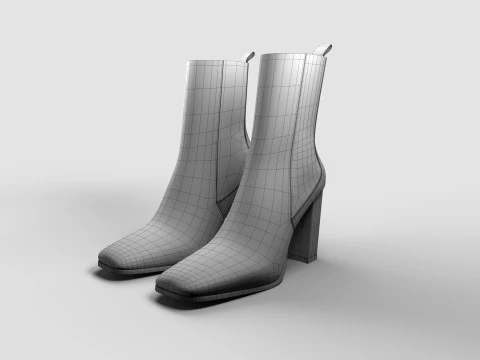 FEMALE BOOTS 3D Model