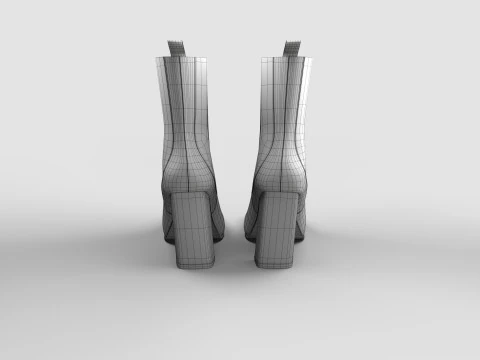 FEMALE BOOTS 3D Model