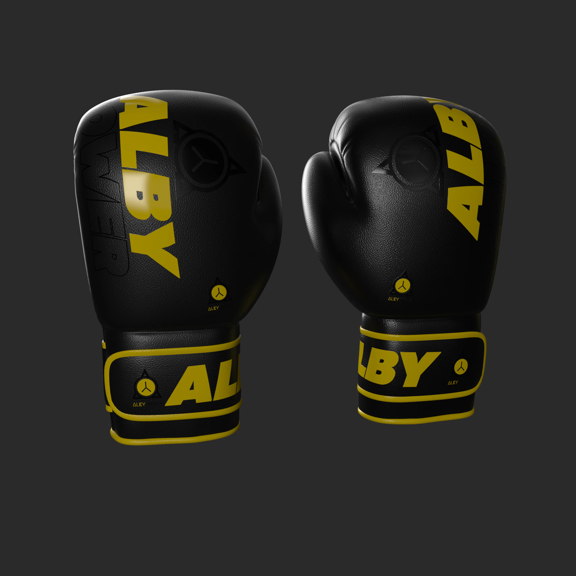 BOXING GLOVES 3D Model .c4d .max .obj .3ds .fbx .stl .blend
