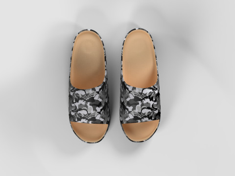 CAMO PILLOW SLIPPERS Model 3D