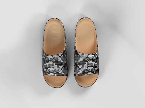 CAMO PILLOW SLIPPERS 3D Model