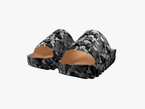 CAMO PILLOW SLIPPERS 3D Model