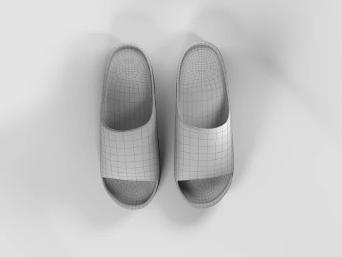 CAMO PILLOW SLIPPERS 3D Model