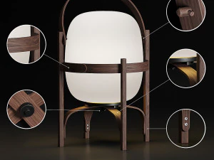 Cestita Bateria 充電式テーブルランプ 3Dモデル