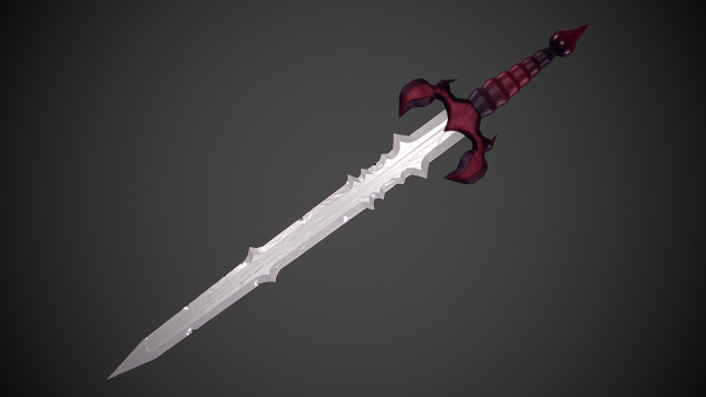 Sword breaker 3D Модель .c4d .max .obj .3ds .fbx .stl .blend 