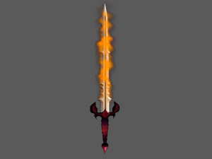 Animated sword 3D-Modell