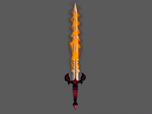 Animated sword 3D-Modell