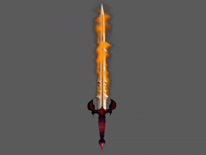 Animated sword 3D-Modell