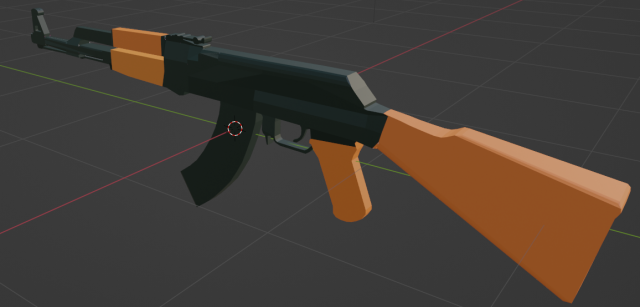 Avtomat Kalashnikova Andrews Model Modelo 3D .c4d .max .obj .3ds .fbx .stl .blend 