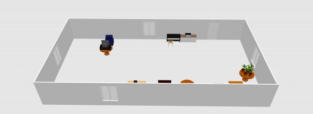 Office home sweet 3d Modello 3D .c4d .max .obj .3ds .fbx .stl .blend