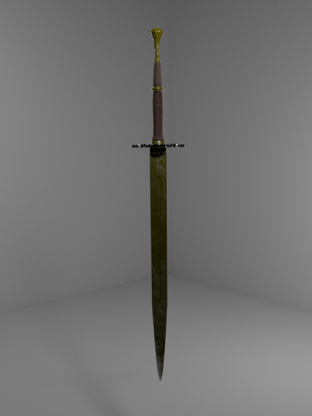 Sword 3D Model .c4d .max .obj .3ds .fbx .stl .blend 