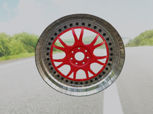Chrome disc hi-poly game ready Model 3D