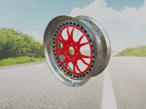 Chrome disc hi-poly game ready Model 3D