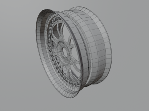 Chrome disc hi-poly game ready Model 3D