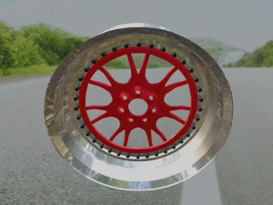 Chrome disc hi-poly game ready Model 3D