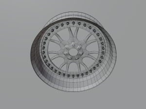 Chrome disc hi-poly game ready Model 3D