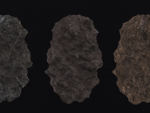 Set of cliff rock stones 3D 模型