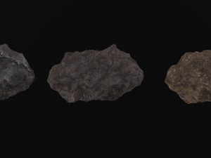 Set of cliff rock stones 3D 模型