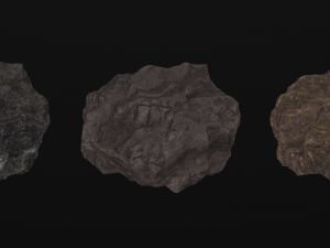 Set of cliff rock stones 3D 模型
