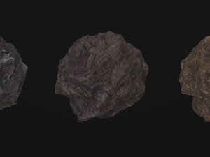 Set of cliff rock stones 3D 模型
