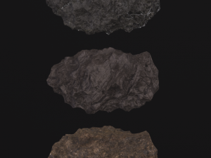 Set of cliff rock stones 3D 模型
