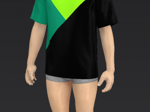 T-shirt men 3D 模型