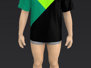 T-shirt men 3D 模型