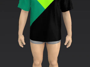 T-shirt men 3D Model
