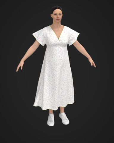 Dress for marvelous designer 3D 모델 .c4d .max .obj .3ds .fbx .stl .blend 