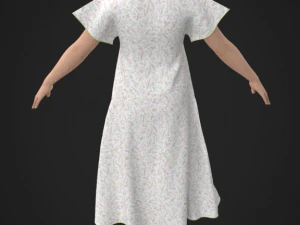 Dress for marvelous designer 3D Model