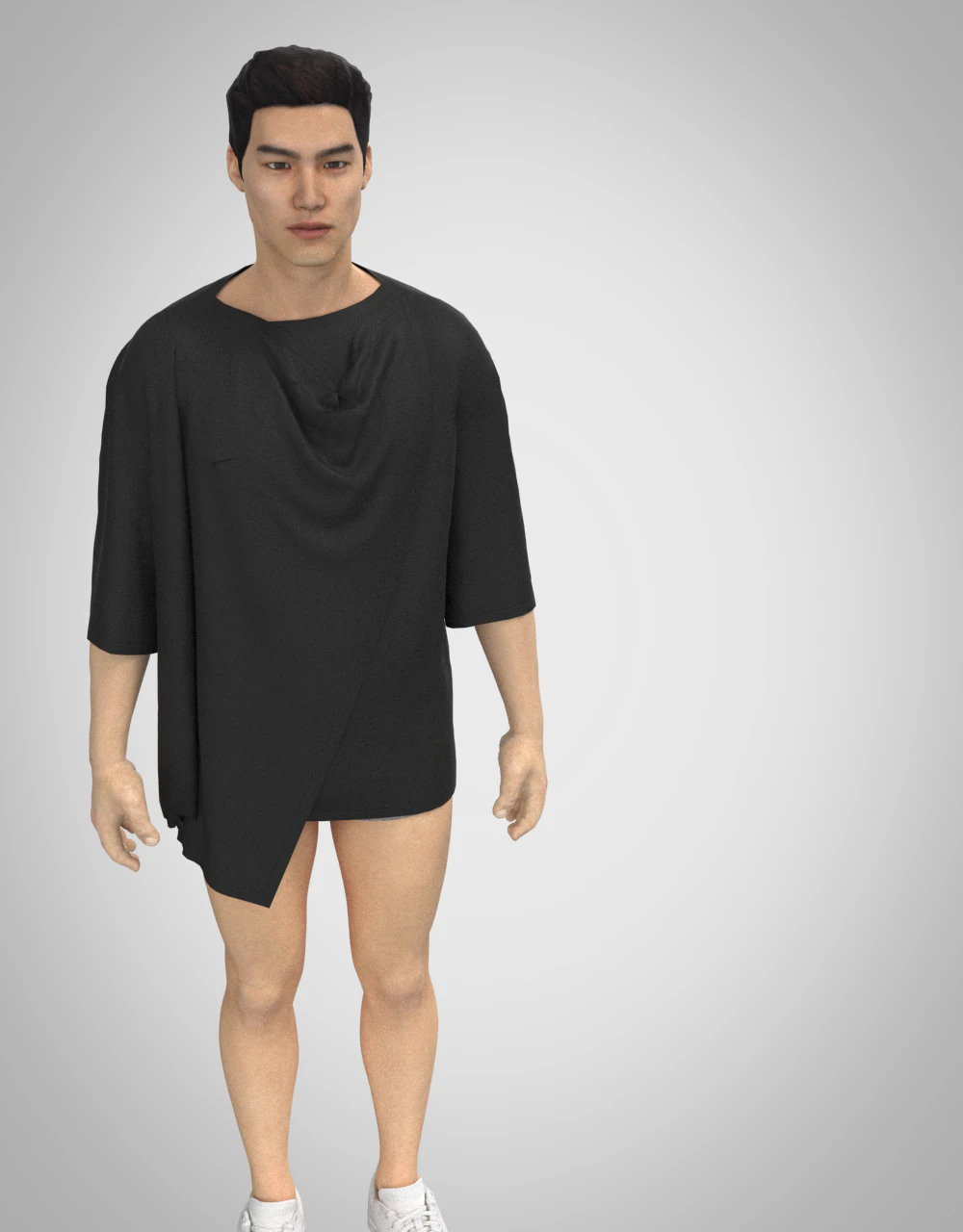 T-shirt for marvelous designer 3D Model .c4d .max .obj .3ds .fbx .stl .blend 