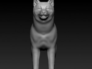 Akita Inu dog Modèles 3D en vedette