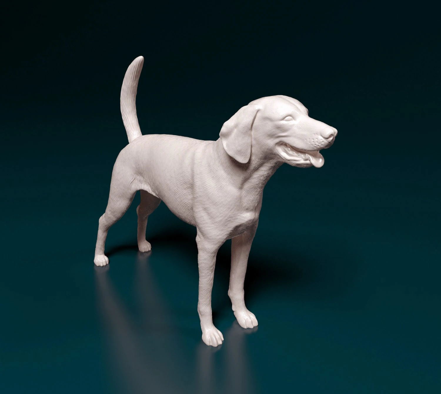 American Foxhound 3D Print Model .c4d .max .obj .3ds .fbx .stl .blend 