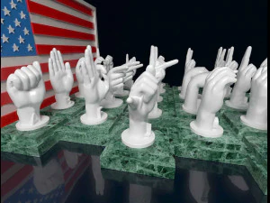 ASL Alphabet 3D Print Model