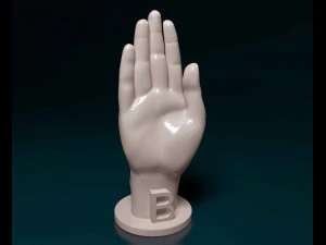 ASL Alphabet 3D Print Model