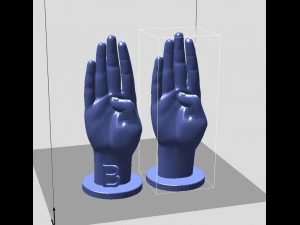 ASL Alphabet 3D Print Model