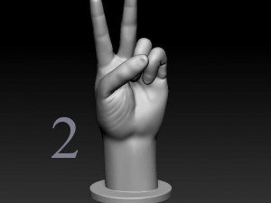 ASL numbers 0-10 3D 打印模型