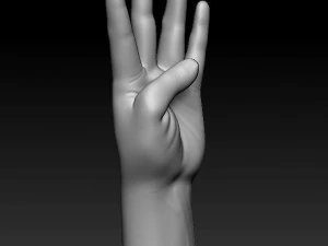 ASL numbers 0-10 3D Print Model