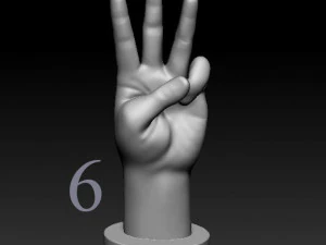 ASL numbers 0-10 3D Print Model
