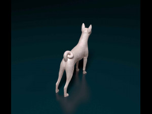 Basenji Model Cetak 3D