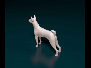 Basenji Model Cetak 3D