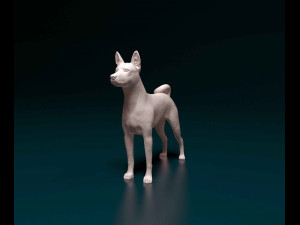 Basenji Model Cetak 3D
