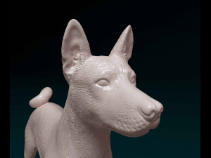 Basenji Model Cetak 3D