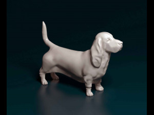 Basset Hound dog Modelo de impresión 3D