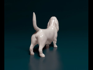 Basset Hound dog Modello di stampa 3D