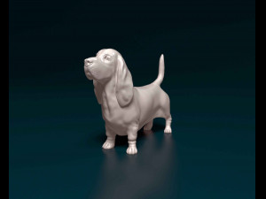 Basset Hound dog Modello di stampa 3D